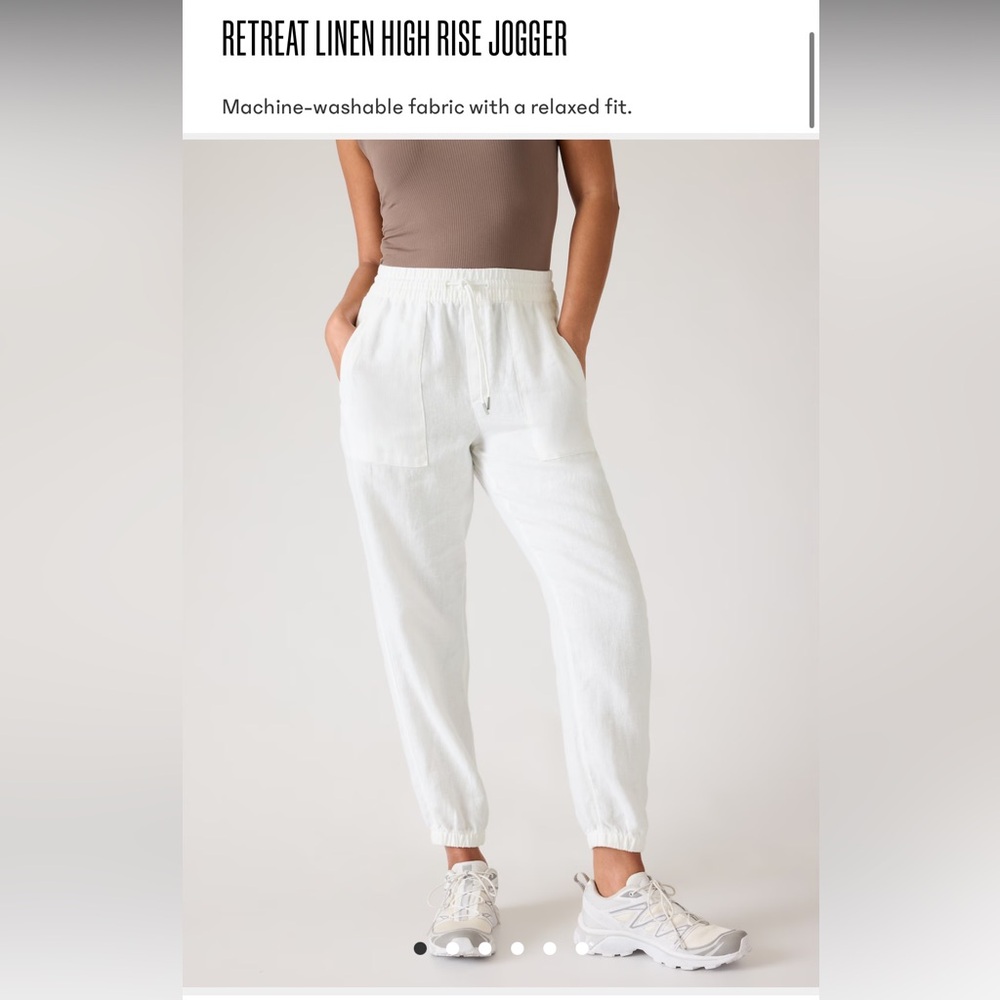 Athleta Retreat Linen HR Joggers